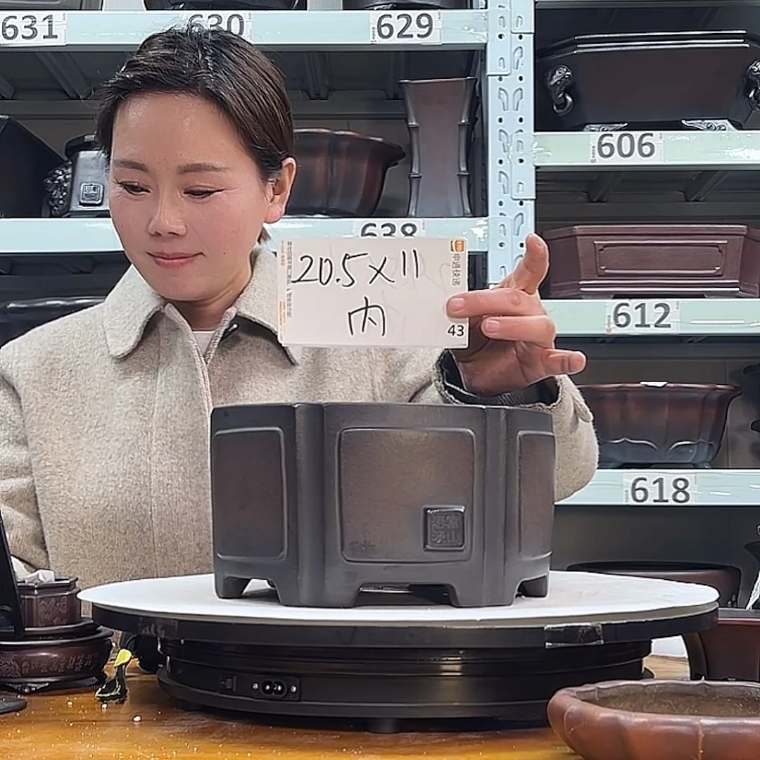 紫砂花盆宜兴紫砂53号