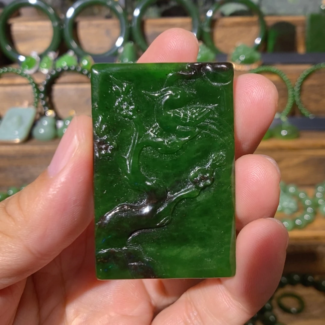 【闪购商品】吊坠(不含链)未镶嵌和田玉俄七红皮老料喜事连连