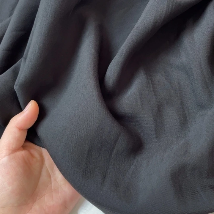 天丝（莱赛尔纤维）黑色天丝亚麻1米