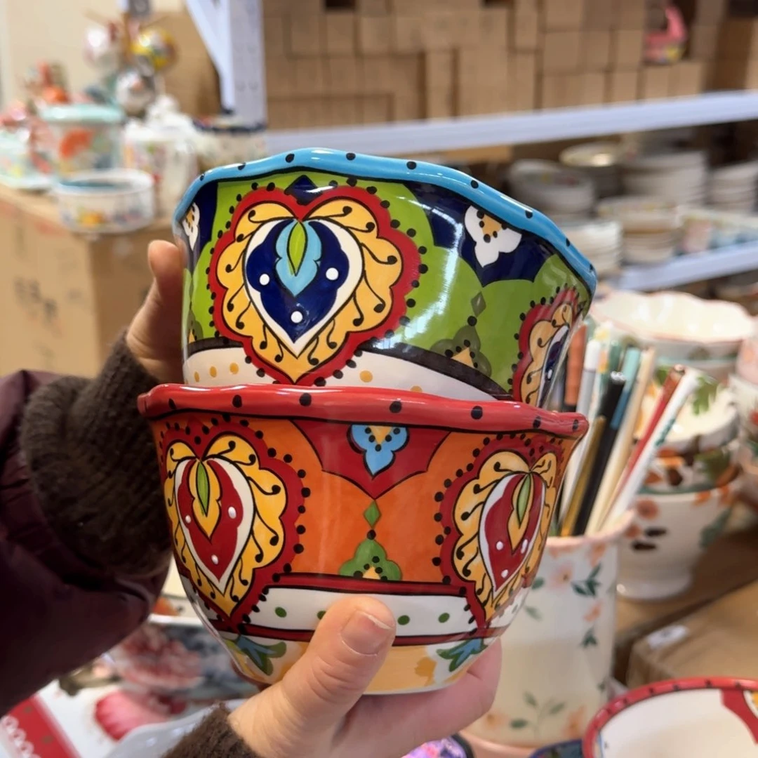 陶瓷6英寸面碗两只看图