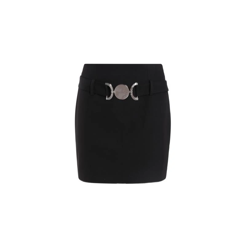 新款时尚修身短款褶皱不规则字母半裙 0080