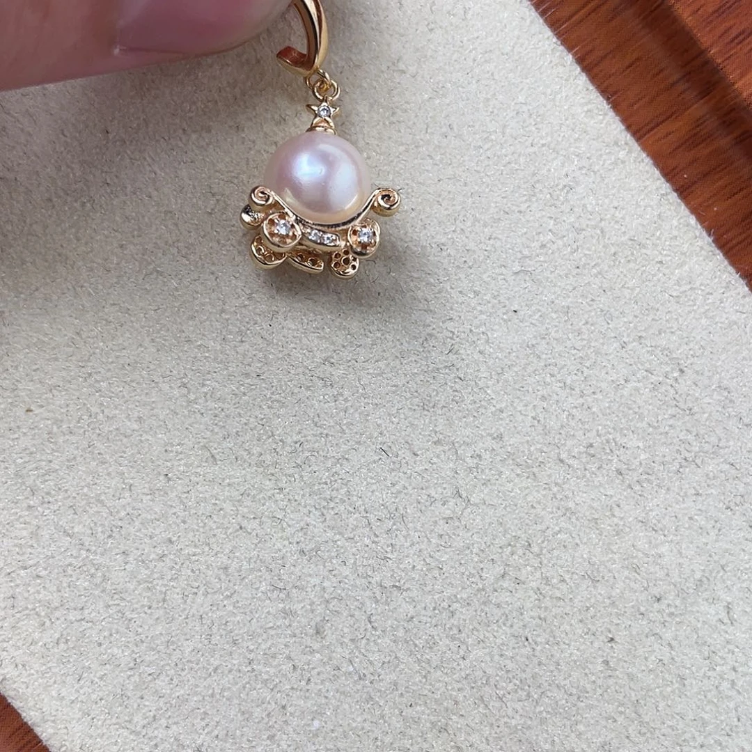 吊坠(不含链)海水珍珠银S925镶嵌