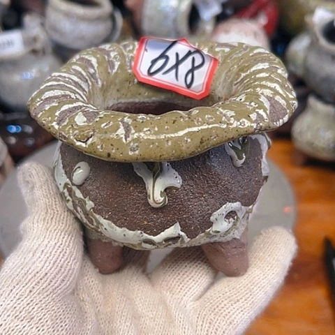 粗陶花盆手工花盆制作