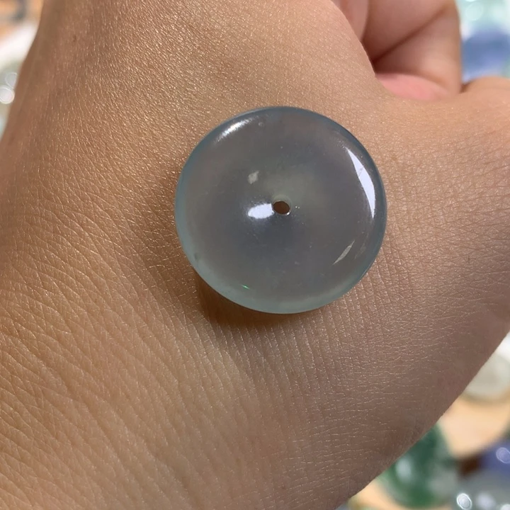 未镶嵌定制翡翠平安扣
