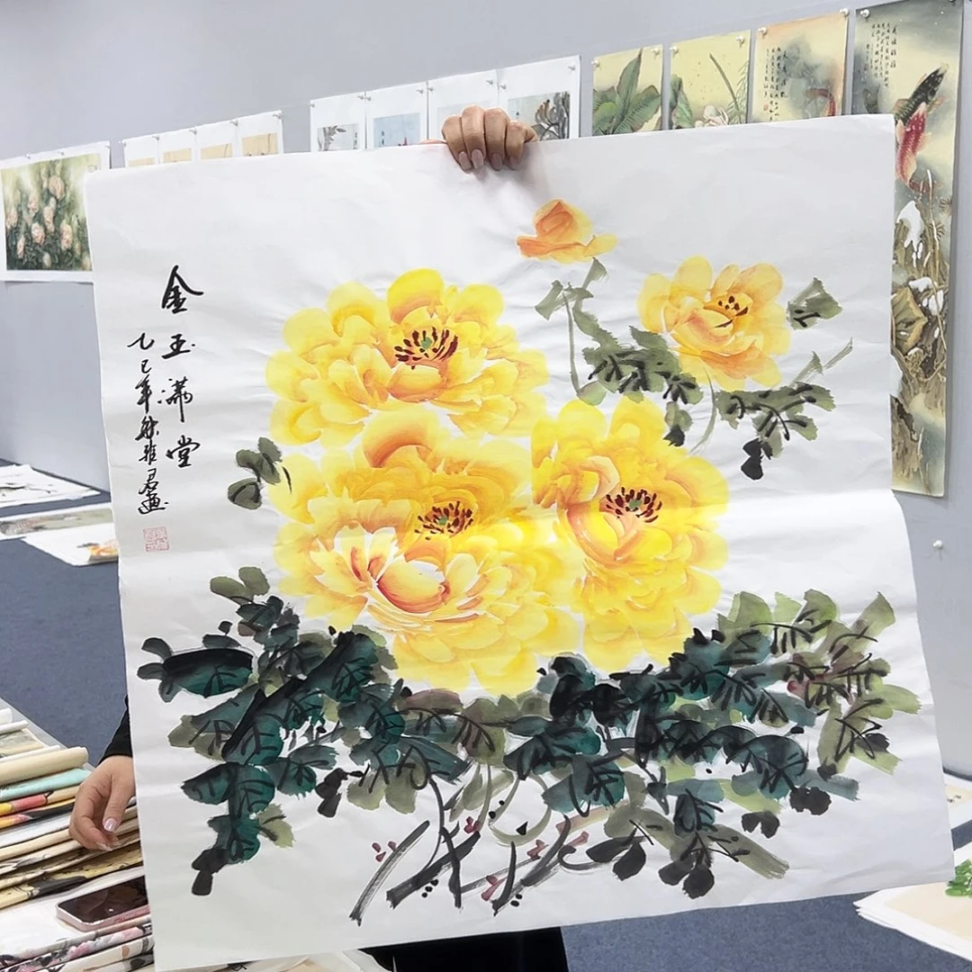 国画国画作品宣纸纯手绘