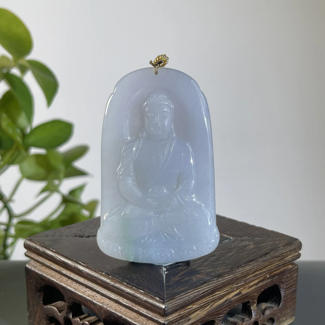 JTA12-107 天然缅甸A货翡翠 大日如来