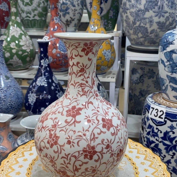 【闪购商品】摆件廊****料青花瓷花瓶两个