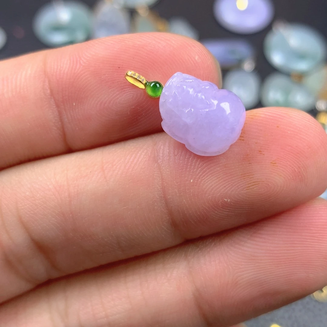 【闪购商品】翡翠18K金镶嵌颈饰翡翠