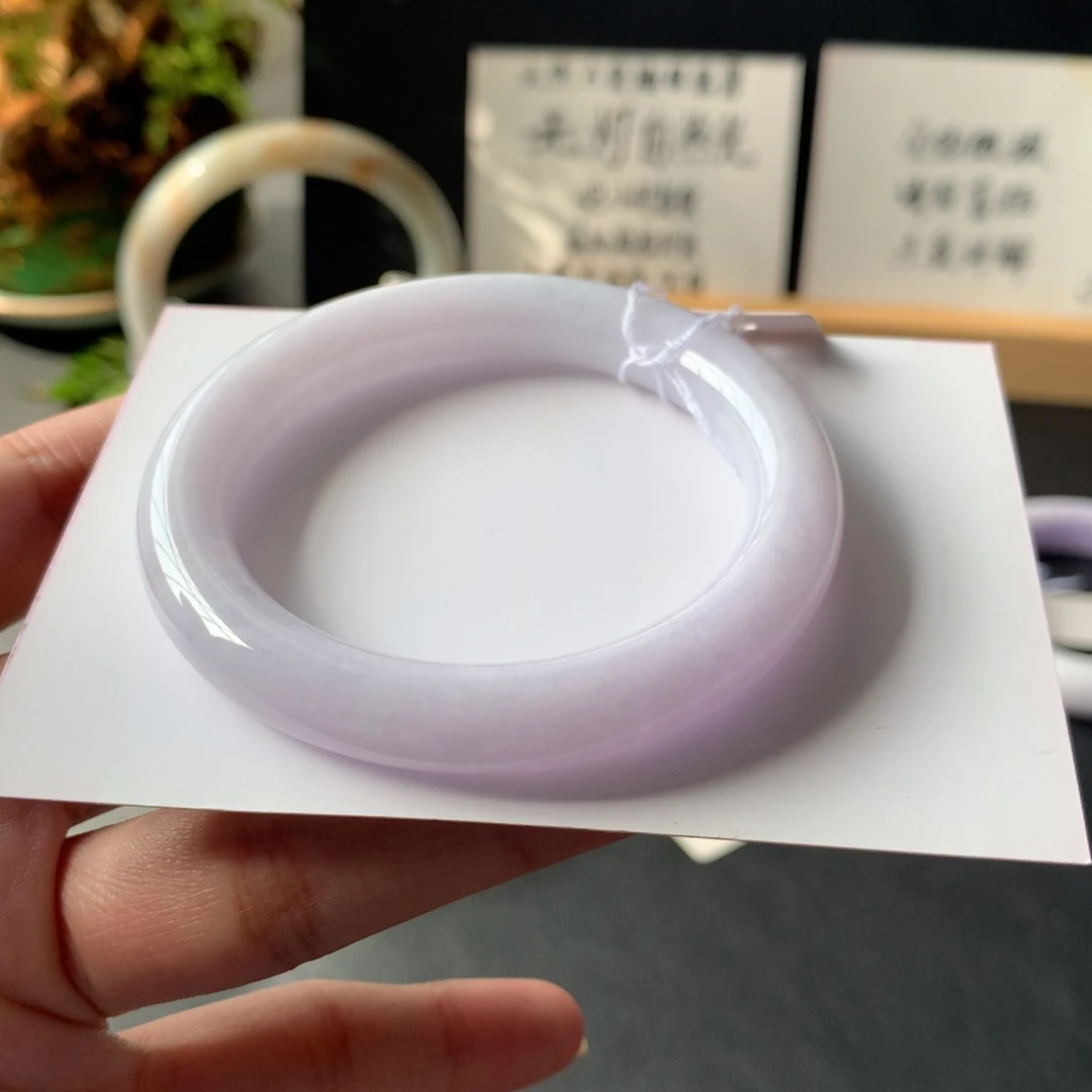 翡翠未镶嵌手镯40号49-9-8.8