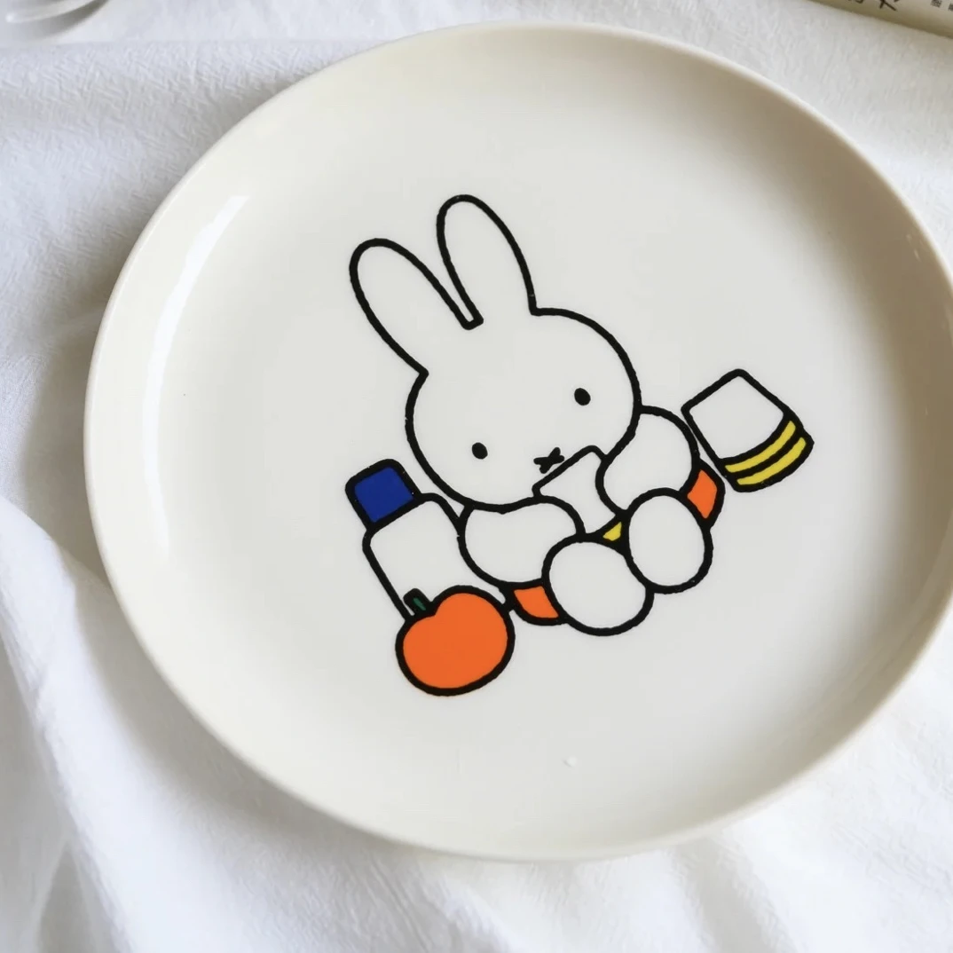 米菲兔7寸平盘陶瓷盘点心盘