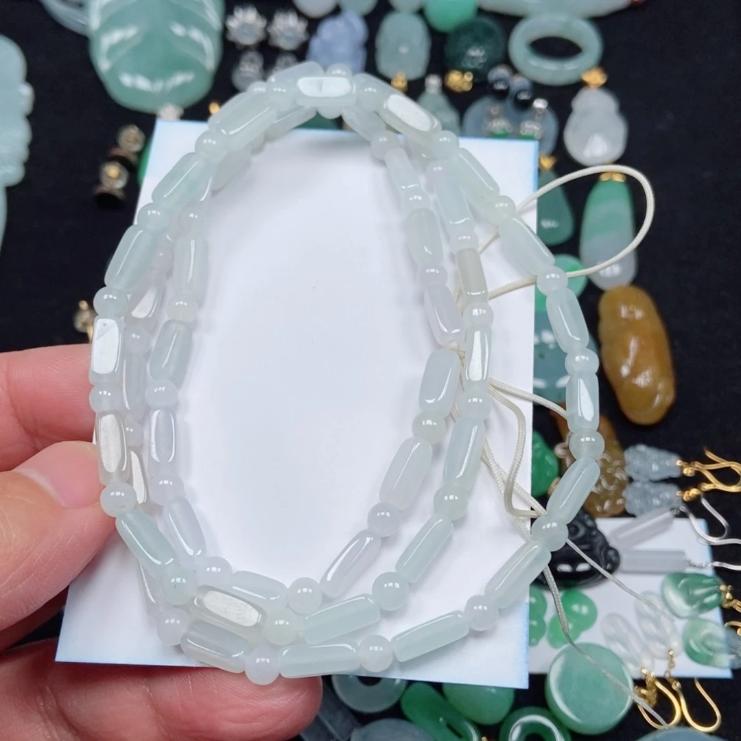 翡翠未镶嵌颈饰珠串