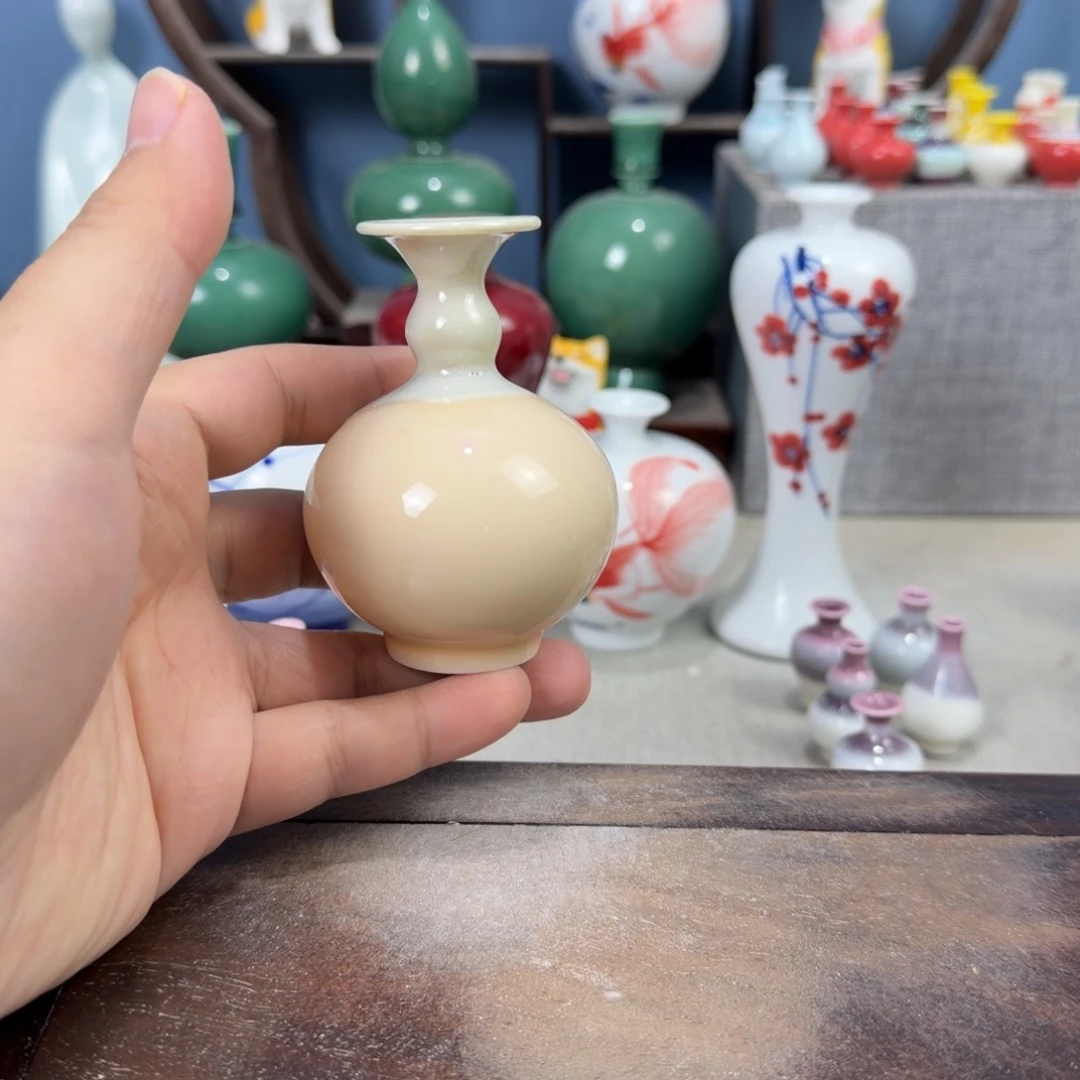 陶瓷手工小花器摆件
