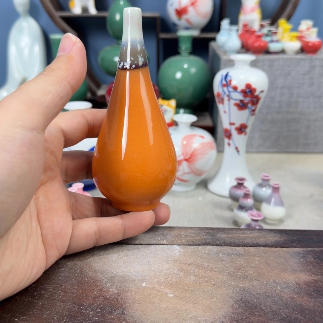 陶瓷手工小花器摆件
