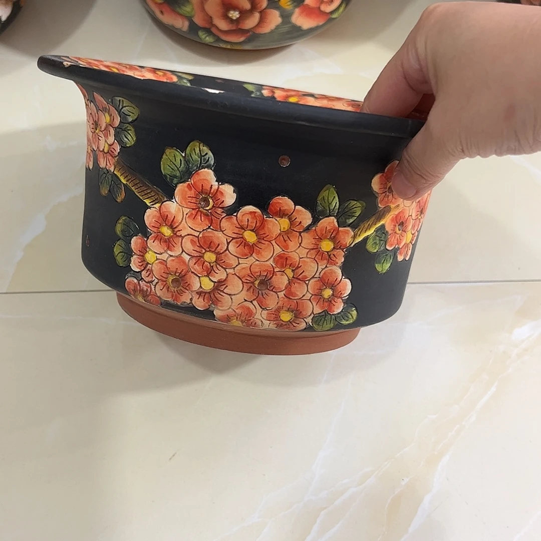 景德镇炫彩手绘口18高12