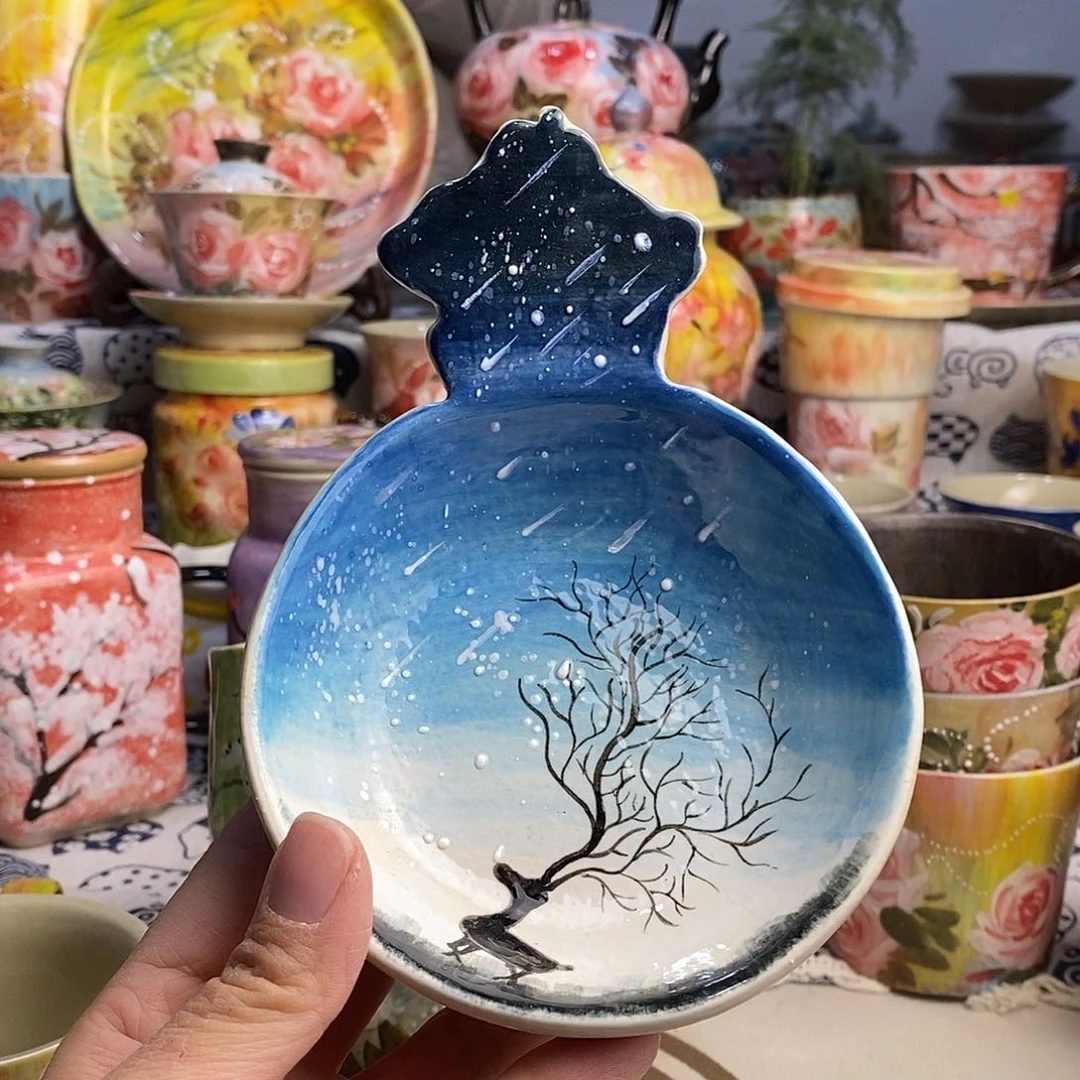 瓷片手绘陶瓷年货节福利多多