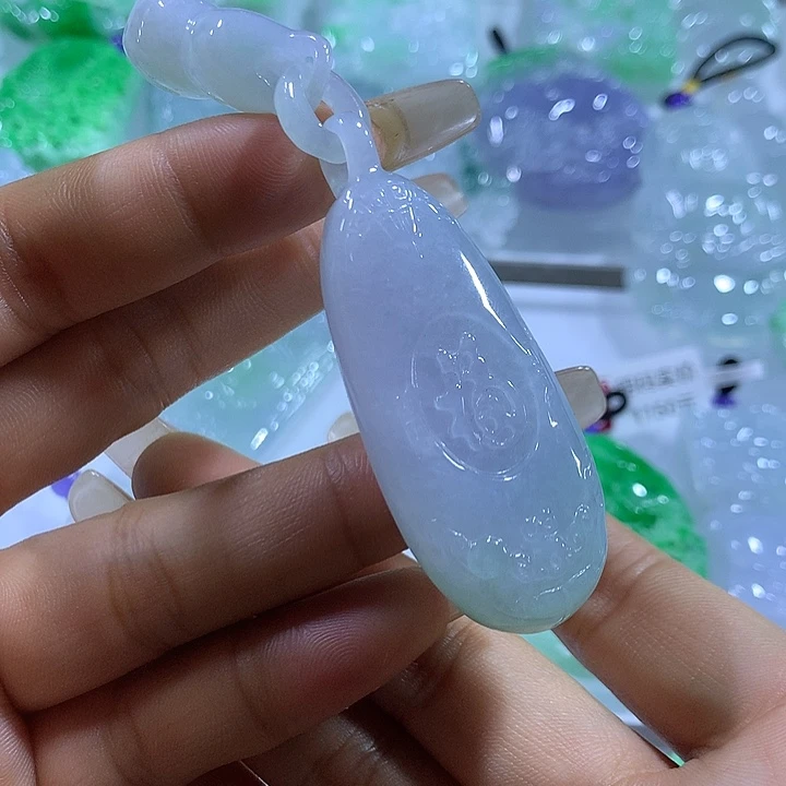 翡翠未镶嵌颈饰天然翡翠A货吊坠