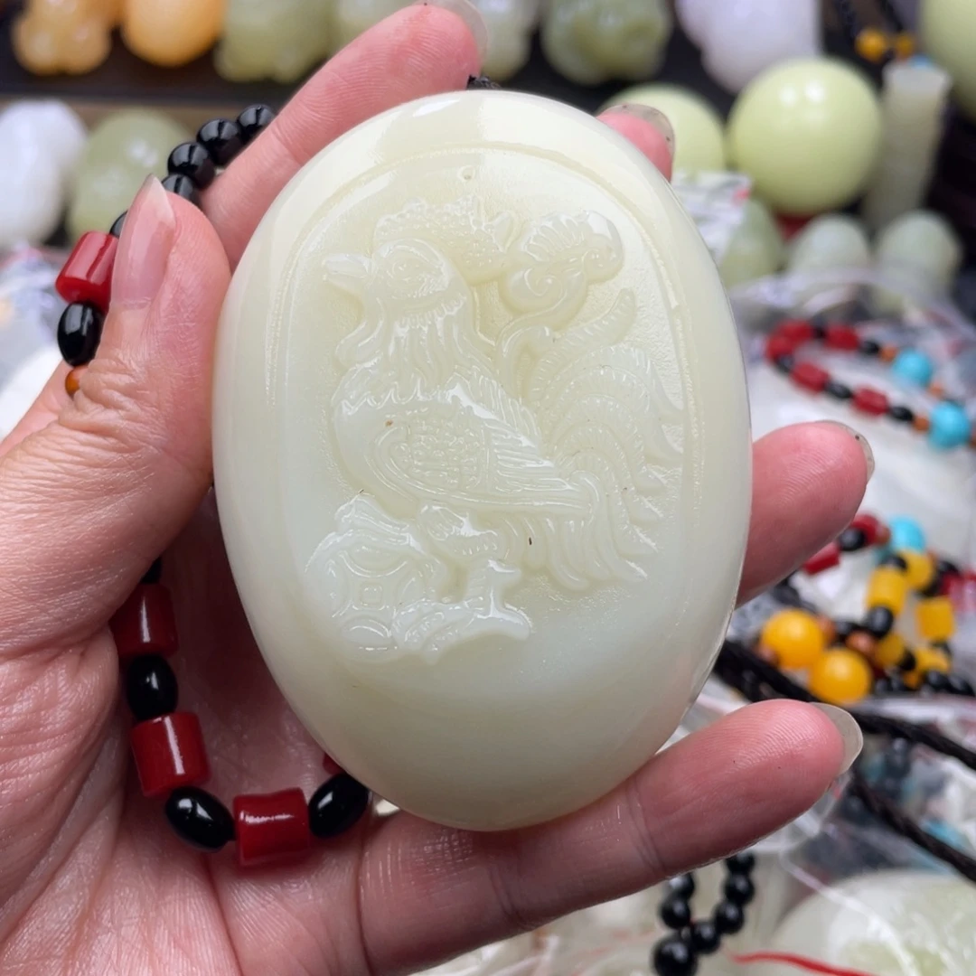 五***命石材天然古青石手把件