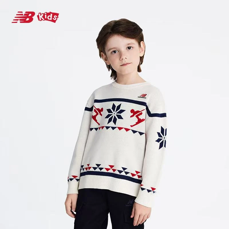 NEW BALANCE KIDS NB童装冬季男女儿童毛衣ND7ID47073