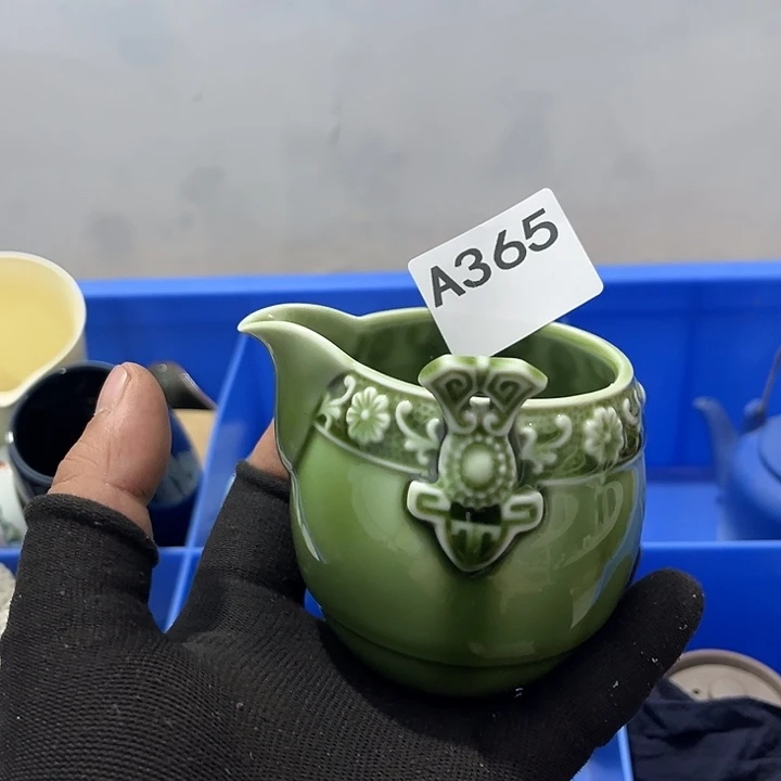 济***主瓷片茶摆件工艺品摆件666