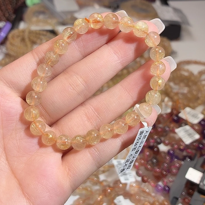 未镶嵌手链水晶金发晶卡7.5