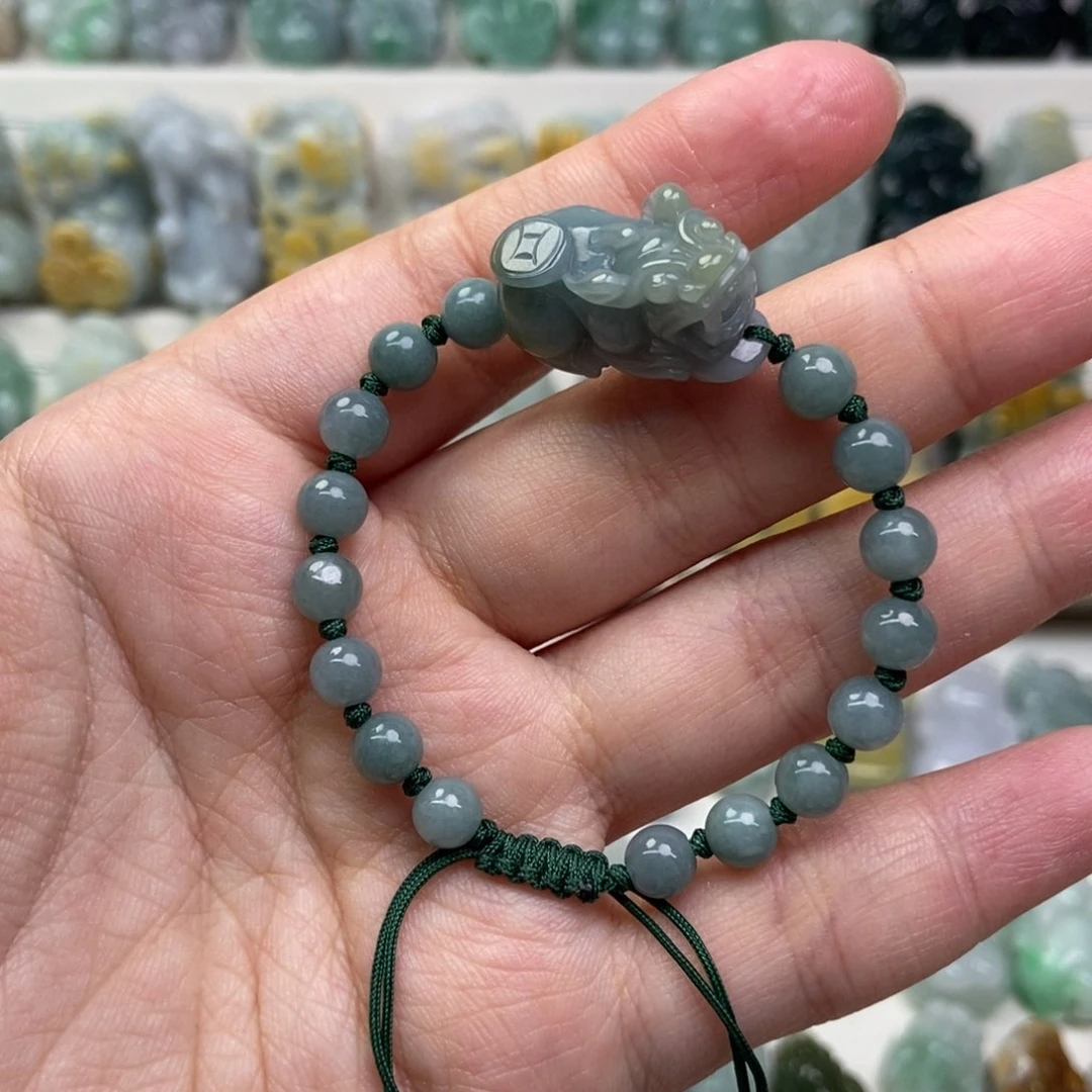 翡翠吊坠(赠链)未镶嵌手绳