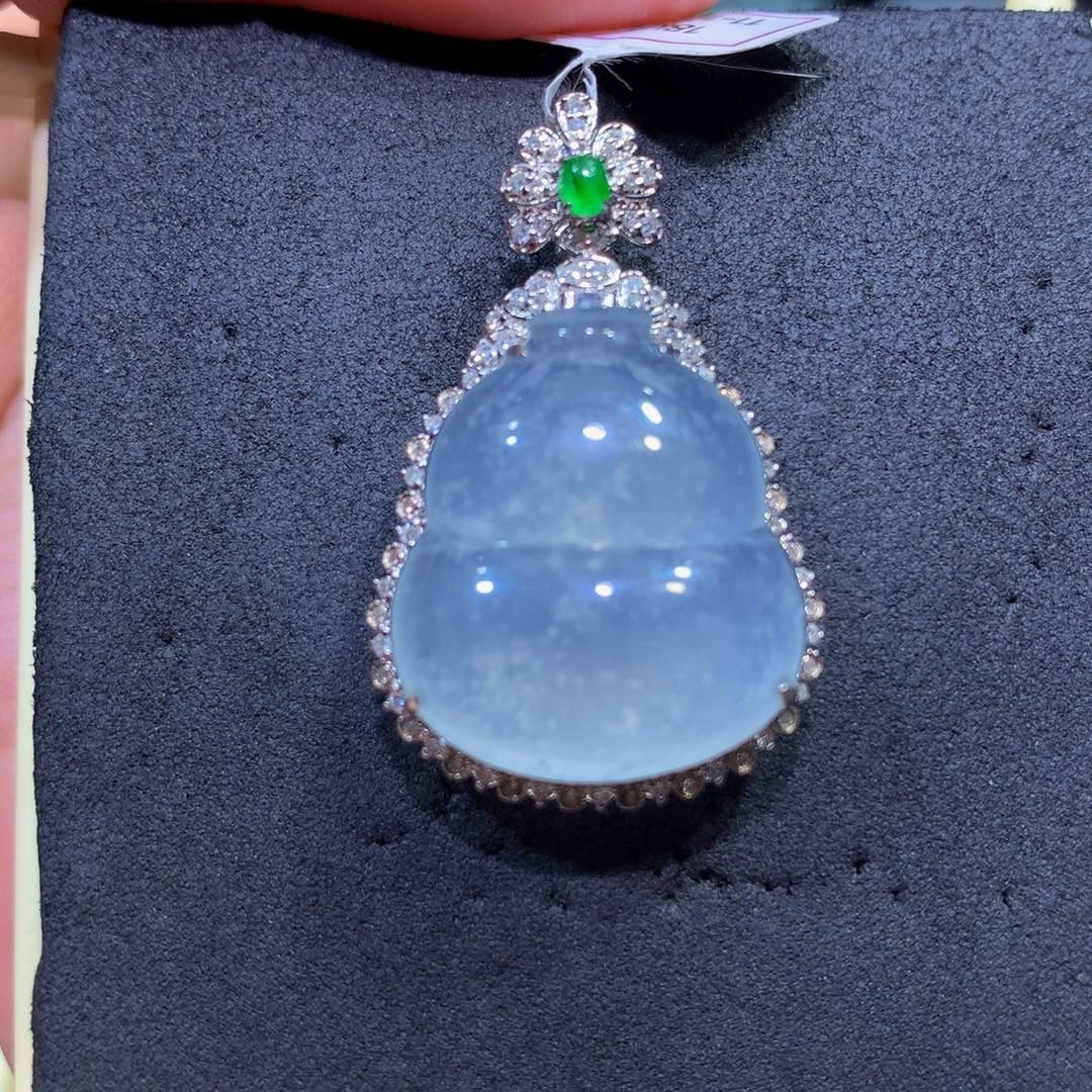 翡翠18K金镶嵌手链翡翠