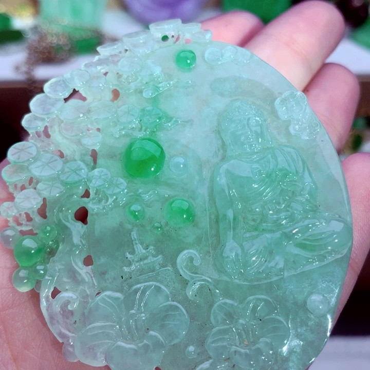 翡翠未镶嵌吊坠(不含链)
