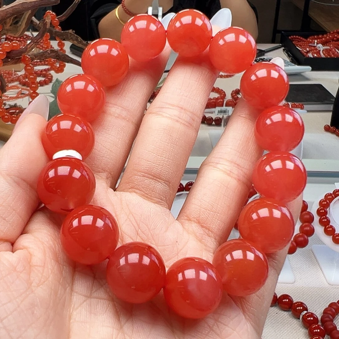 南红玛瑙未镶嵌手链