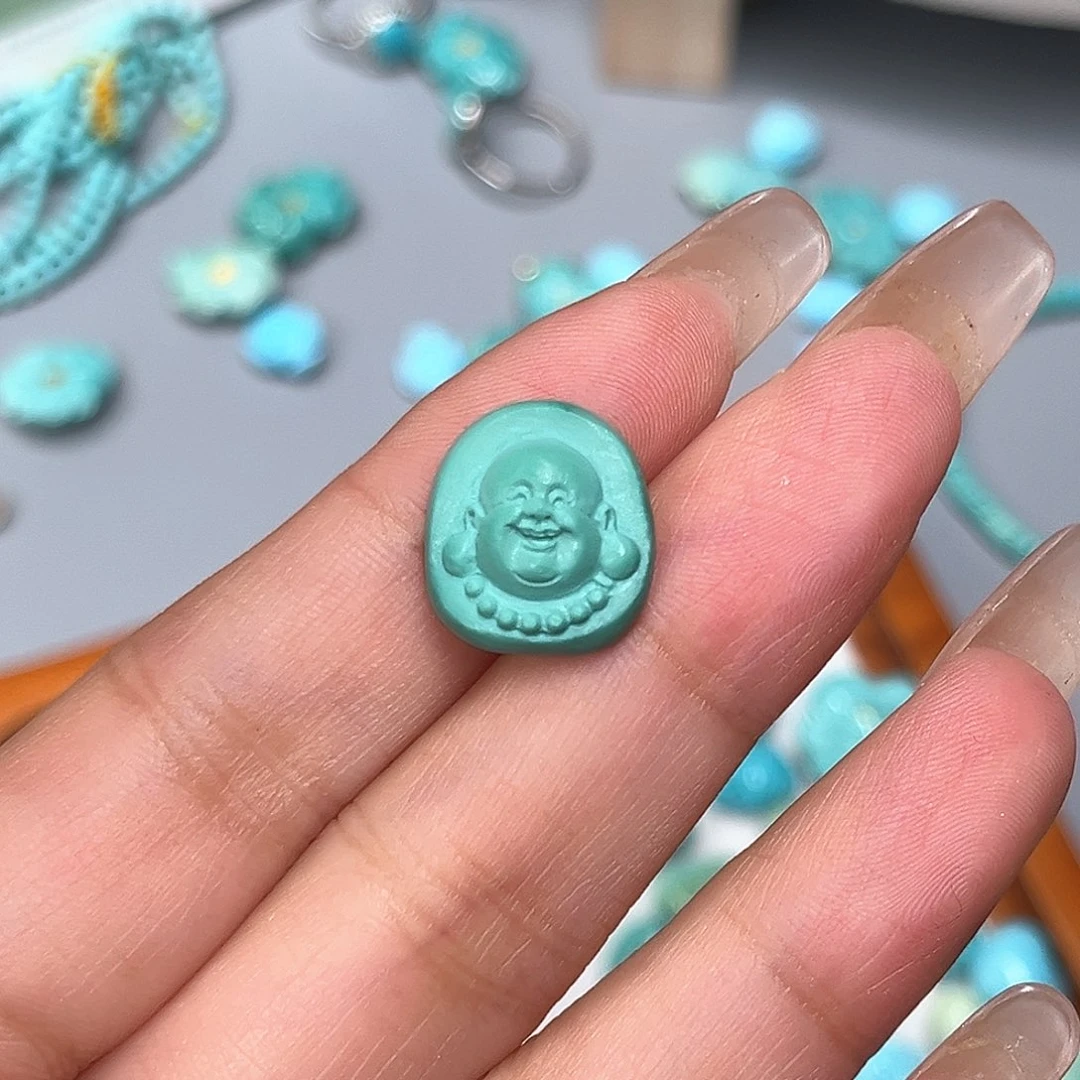 绿松石未镶嵌珠宝半成品
