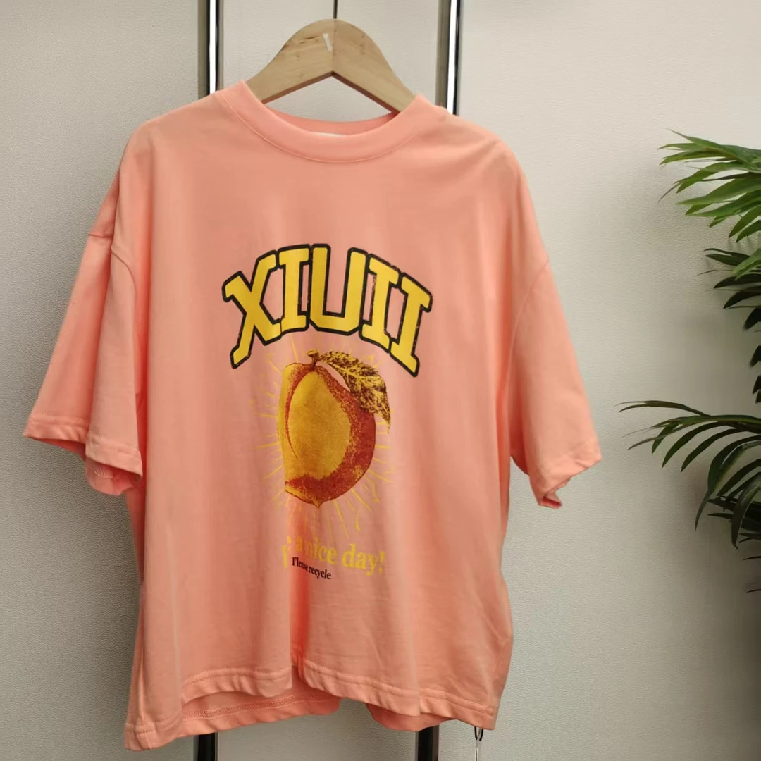 【B685】橙色短袖T恤B5-12