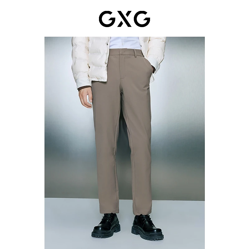 GXG男装 双色弹力休闲简约西裤小脚休闲裤男士长裤  #GED10231604