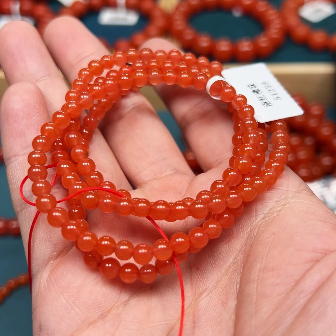 未镶嵌手串南红玛瑙保山料4.9m108典藏版