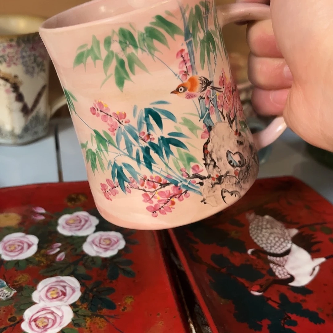 柴烧手工手绘陶瓷