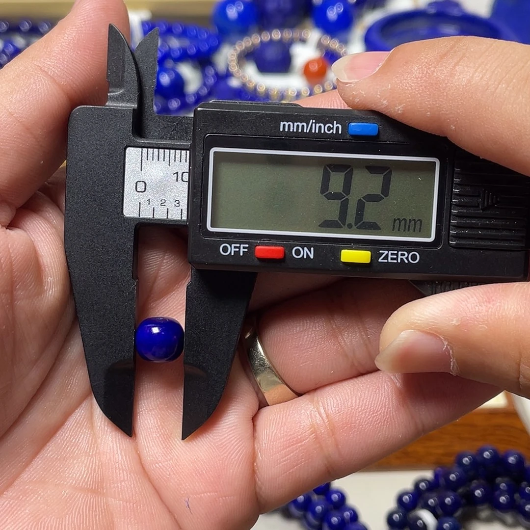 于***7青金石未镶嵌帝王紫老型9mm单珠