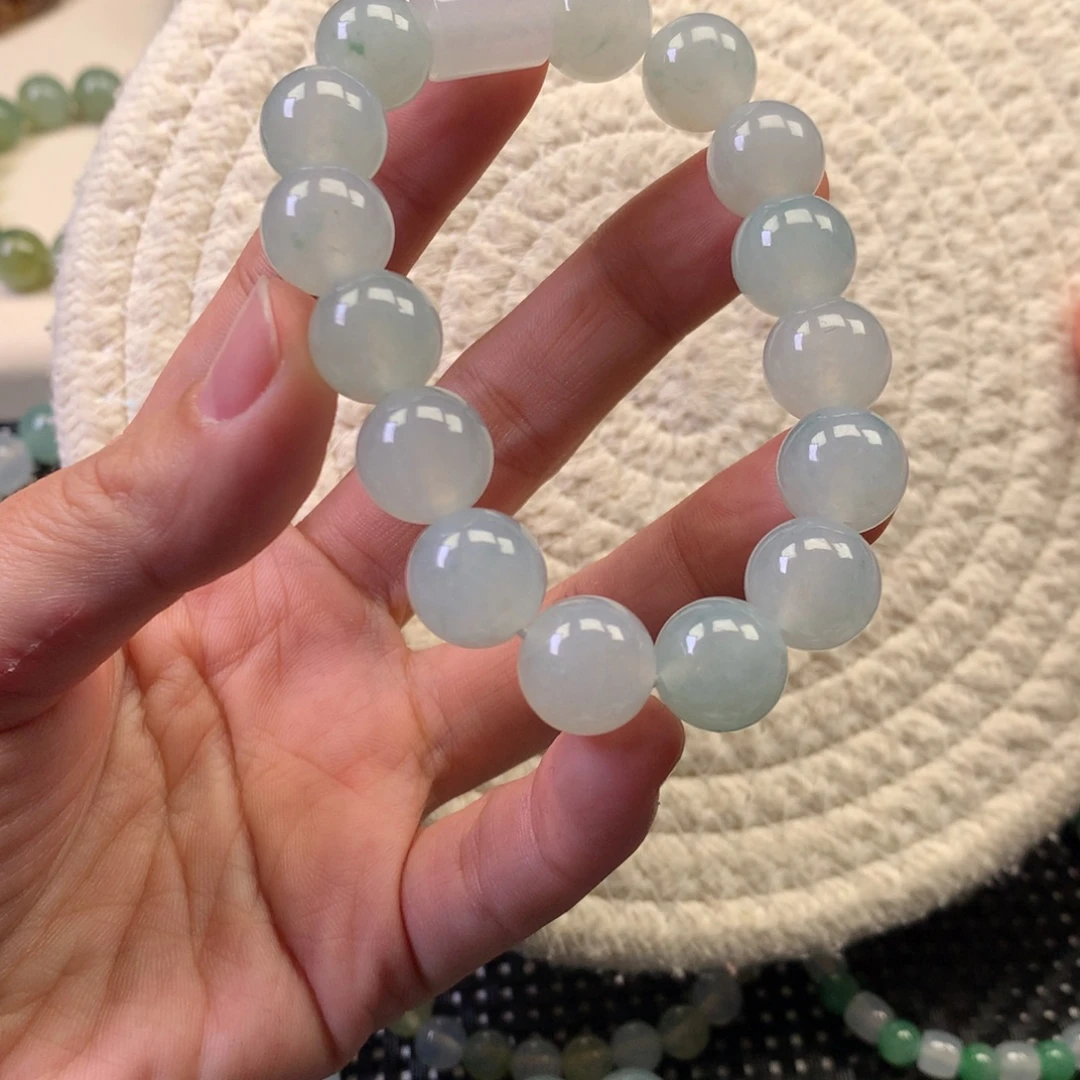 翡翠未镶嵌颈饰天然翡翠卡12.5手串定金