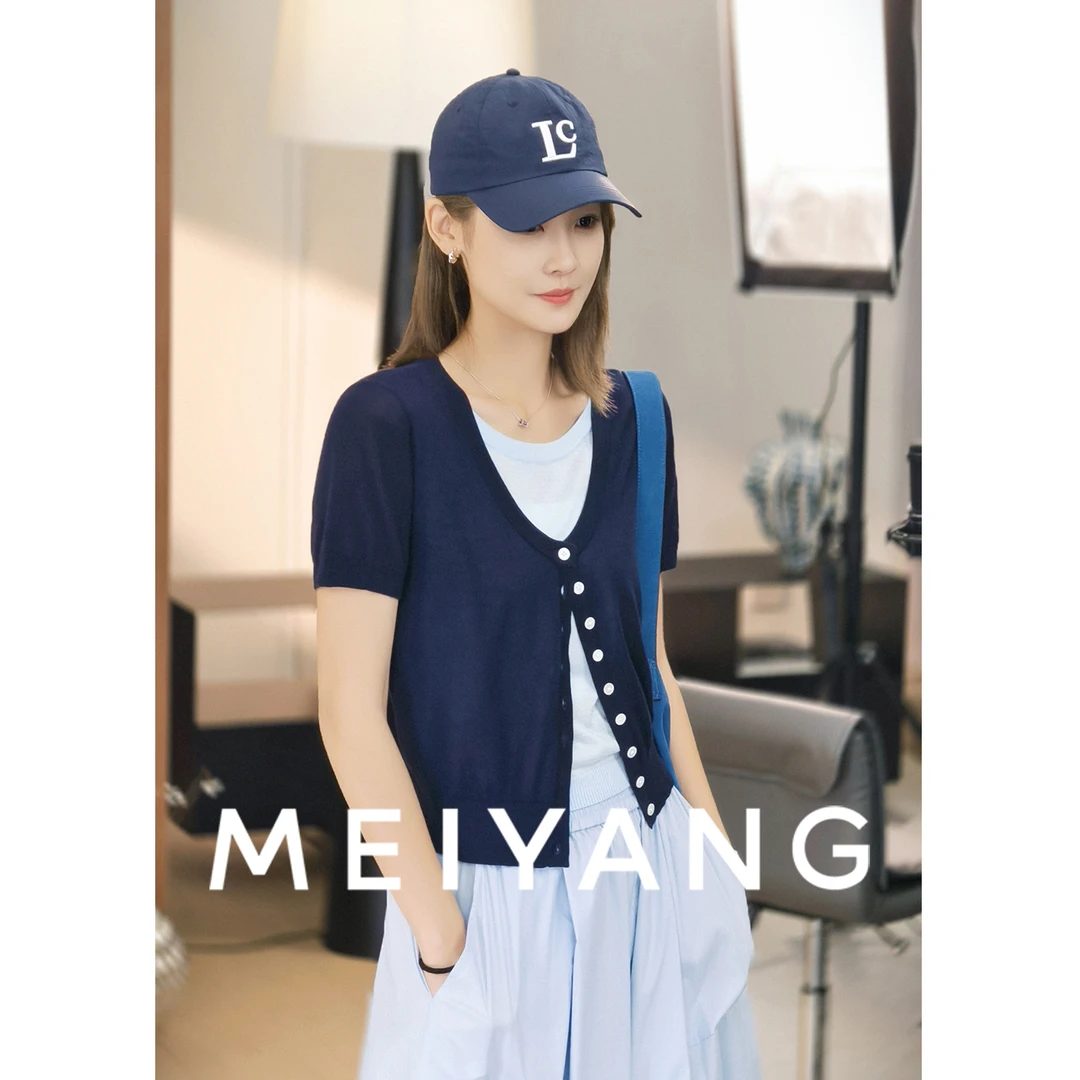 美洋MEIYANG英伦校花三号针织衫 三醋酸天丝凉感抗菌抗静电慵懒风