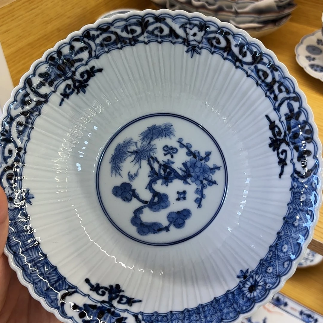 陶长左A 蓝九谷 中钵