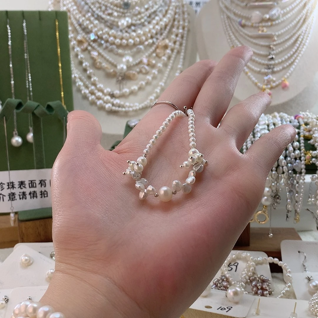合金手绳淡水珍珠