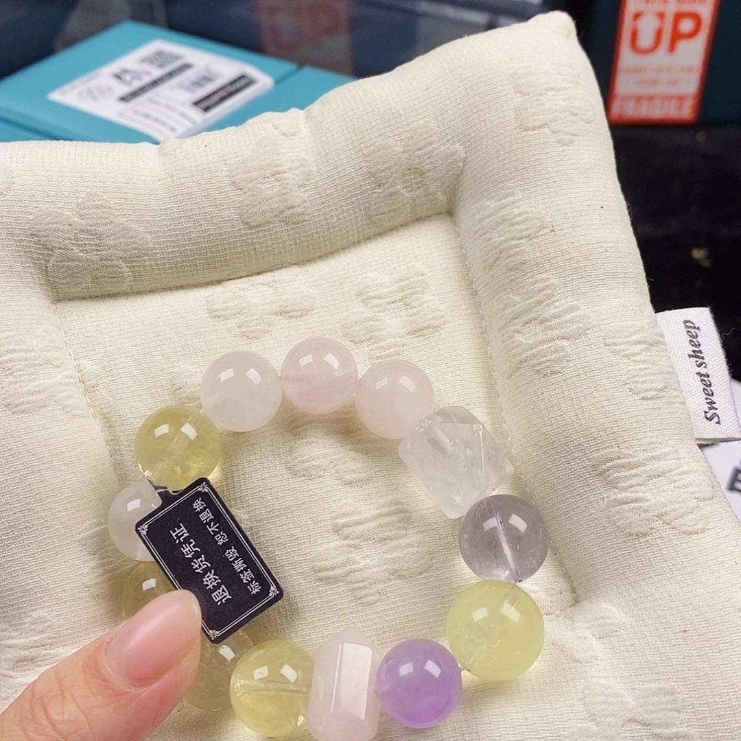 水晶手链银S925镶嵌