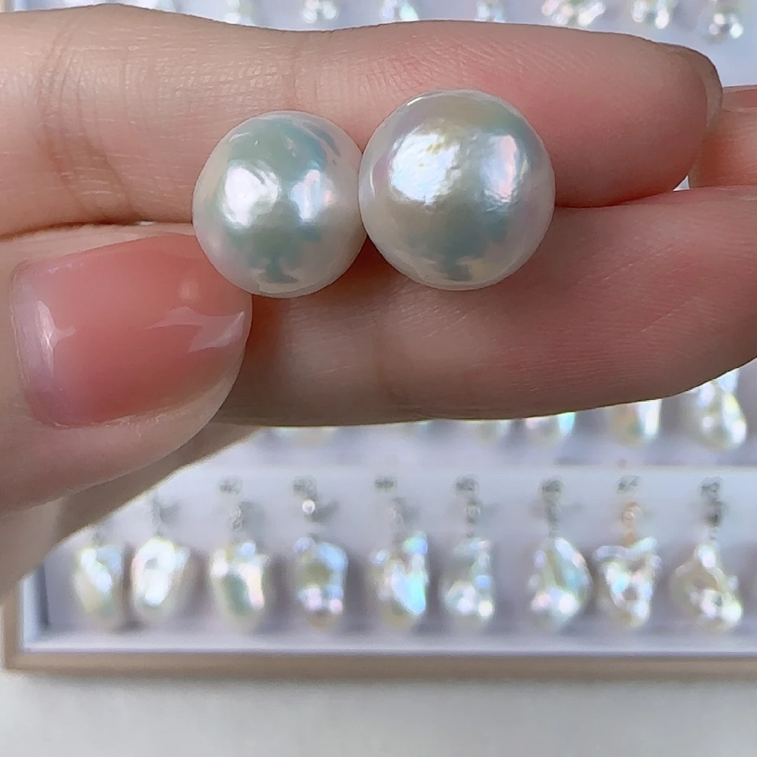 未镶嵌淡水珍珠耳饰