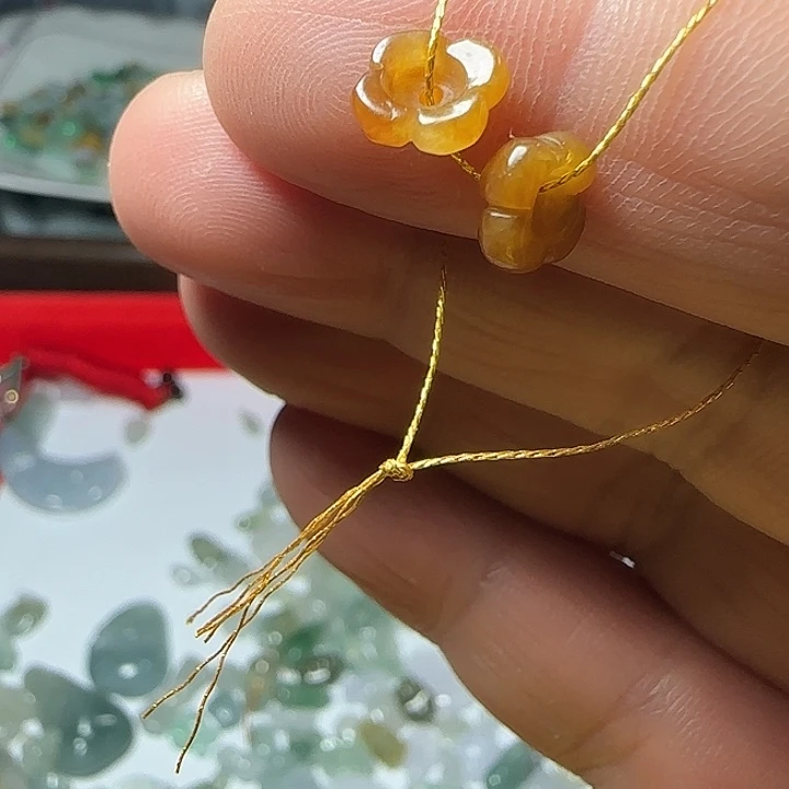 翡翠未镶嵌颈饰天然缅甸翡翠碗莲