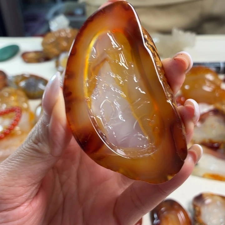 玛瑙/玉髓未镶嵌吊坠(不含链)