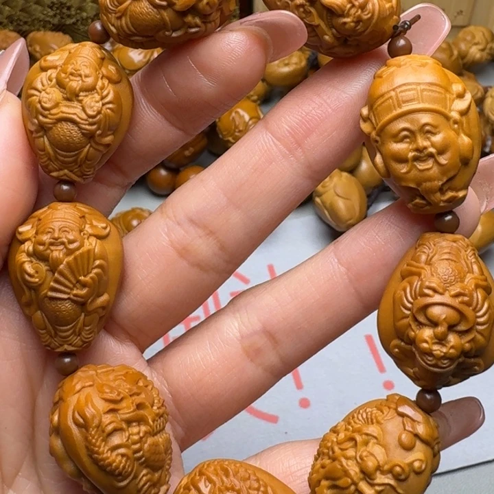 橄榄核手串/手链九龙财神