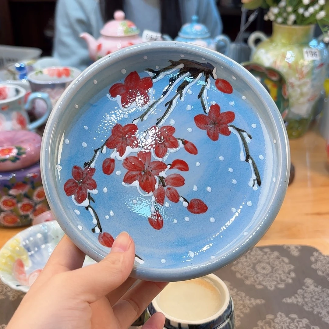 景德镇手绘高温釉下彩陶瓷茶具