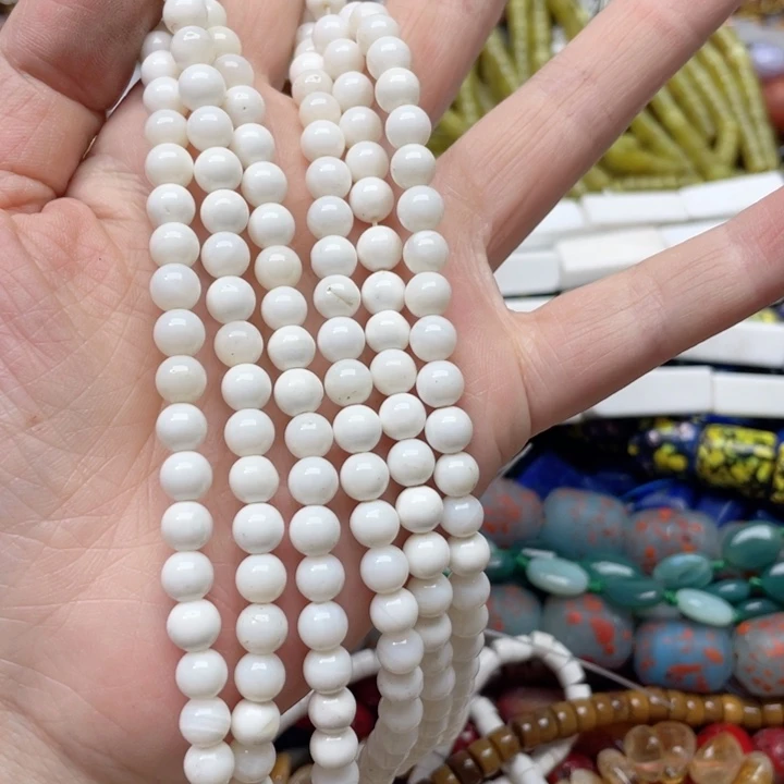 玛瑙/玉髓合金珠宝半成品一条6m车车隔珠