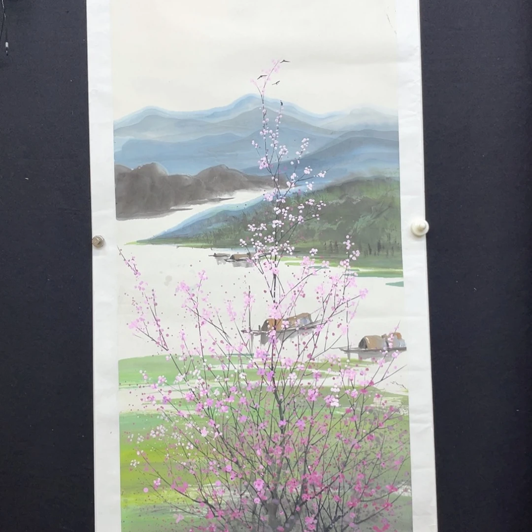 国画手绘国画，山水精品，春
