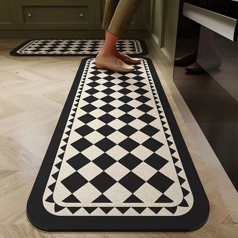 黑桃A【45*80+45*160】硅藻泥厨房飘窗卧室吸水防滑耐磨地毯