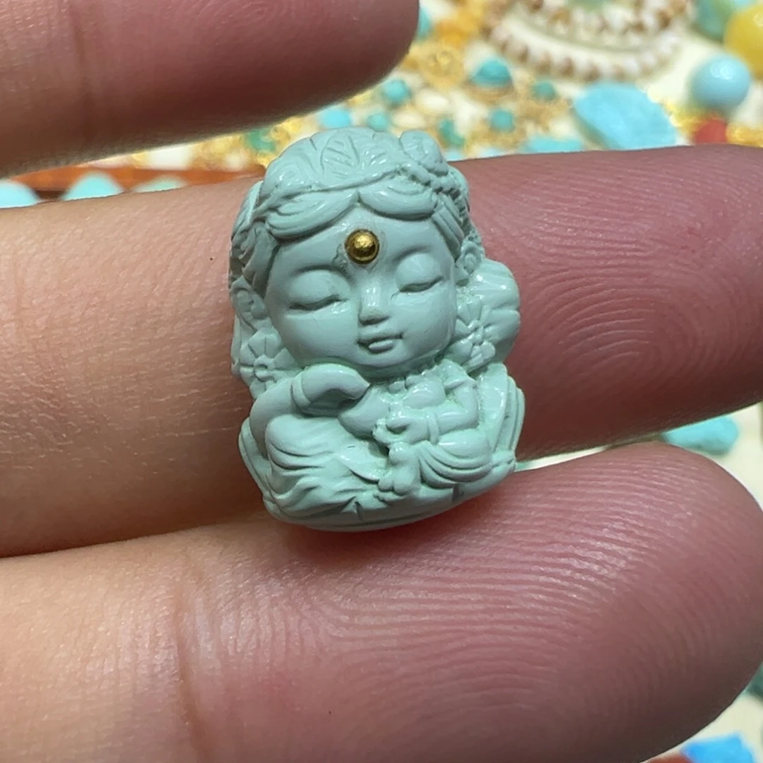 绿松石未镶嵌颈饰