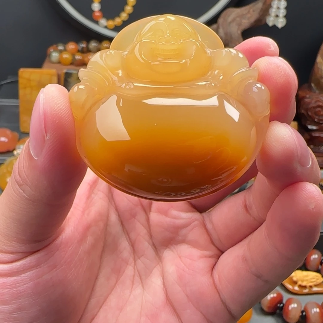 石英质玉（黄龙玉）未镶嵌吊坠(不含链)老料毛衣链吊坠