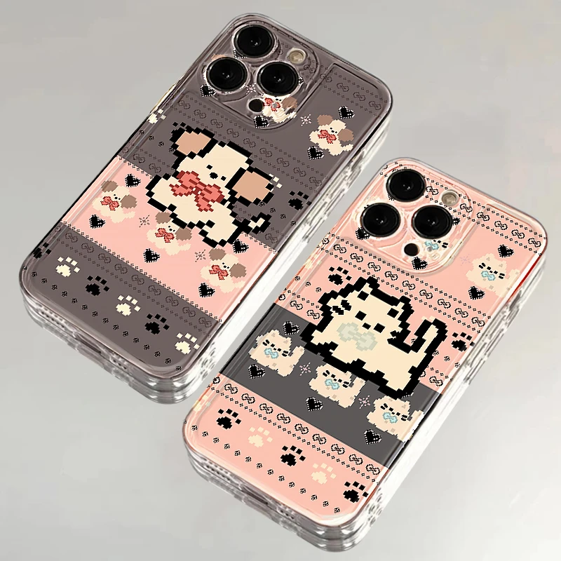 BANCA费尔岛小猫小狗适用iPhone16/15手机壳苹果华为vivo小米oppo